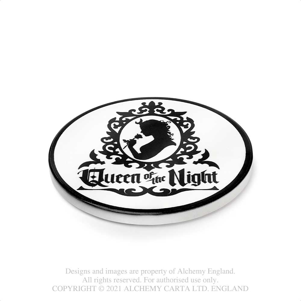 Alchemy - Queen of the Night Coaster - White/Black